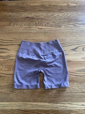 YoungLA Mauve High-Rise Bike Shorts